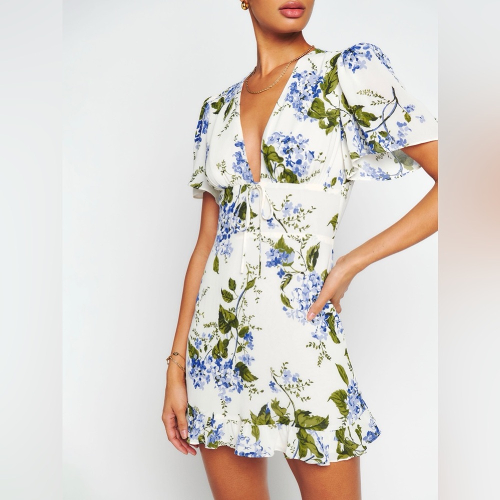 Reformation Mya Dress in Riviera
